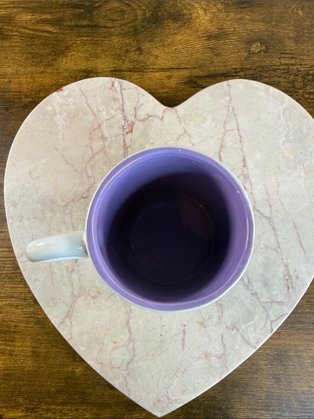Floral Bunny Ceramic Mug with Purple Interior Microwave & Dishwasher Safe